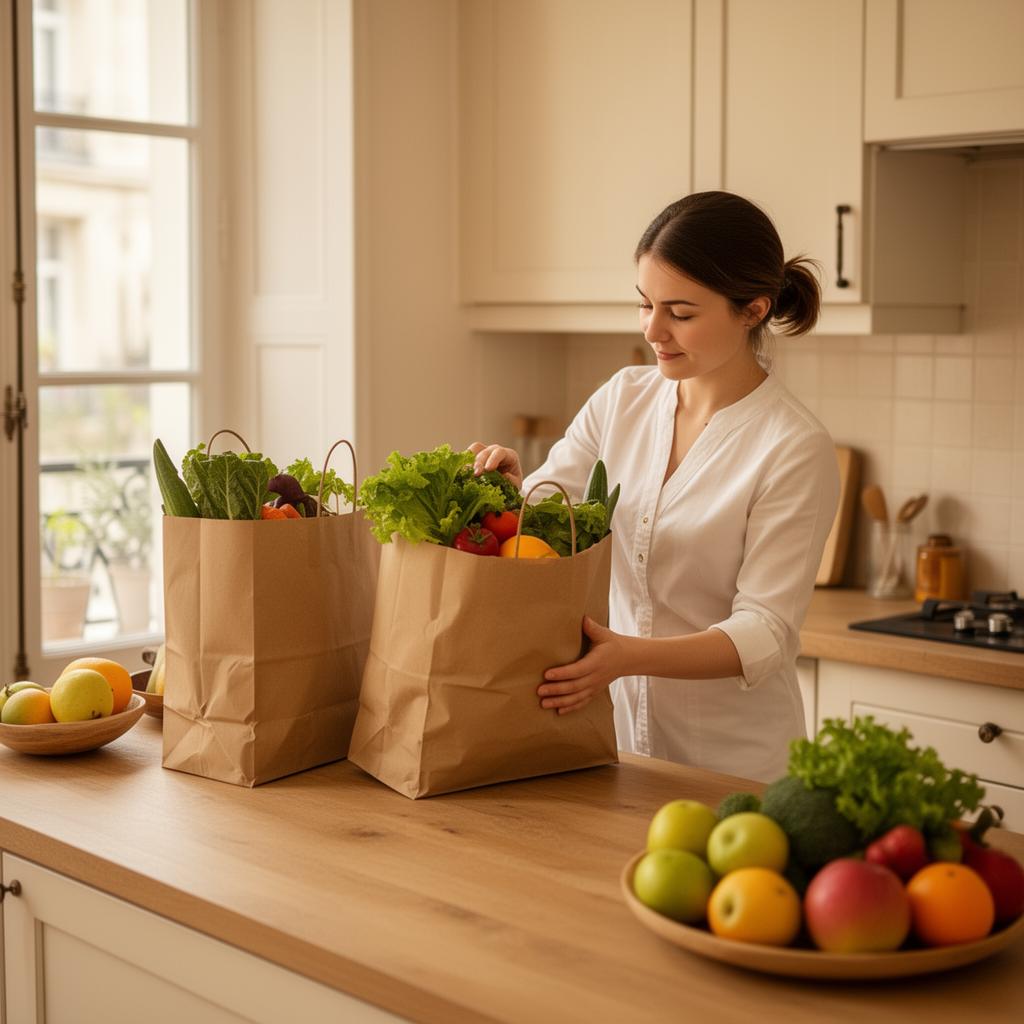 Courses et organisation alimentaire à domicile